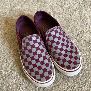 Checkered slip on Vans